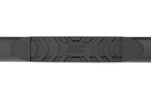 Ford F-250 Super Duty Oval Nerf Step - Crew Cab - Rough Country - Black - '99-'16